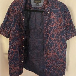 Banana republic short sleeve button up cotton shirt